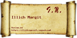 Illich Margit névjegykártya